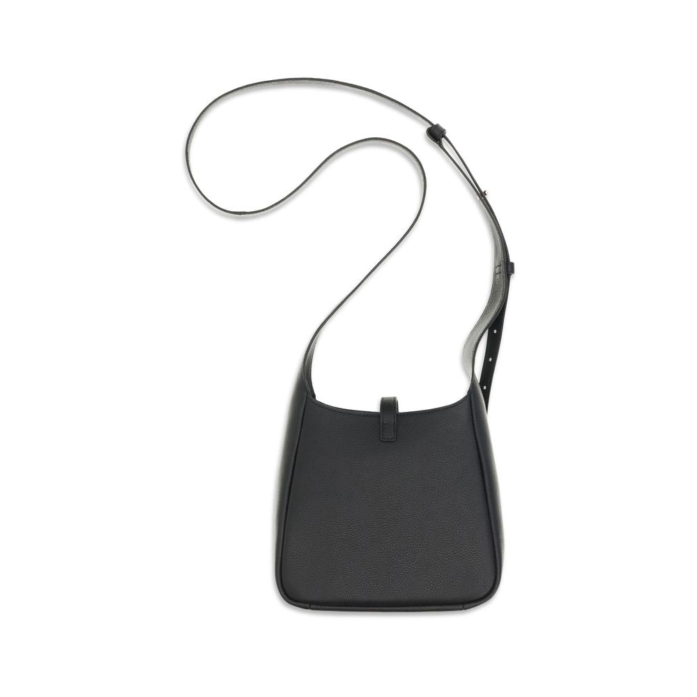 Tory Burch Pebbled Calf Leather Crossbody Bag — Black, view 2