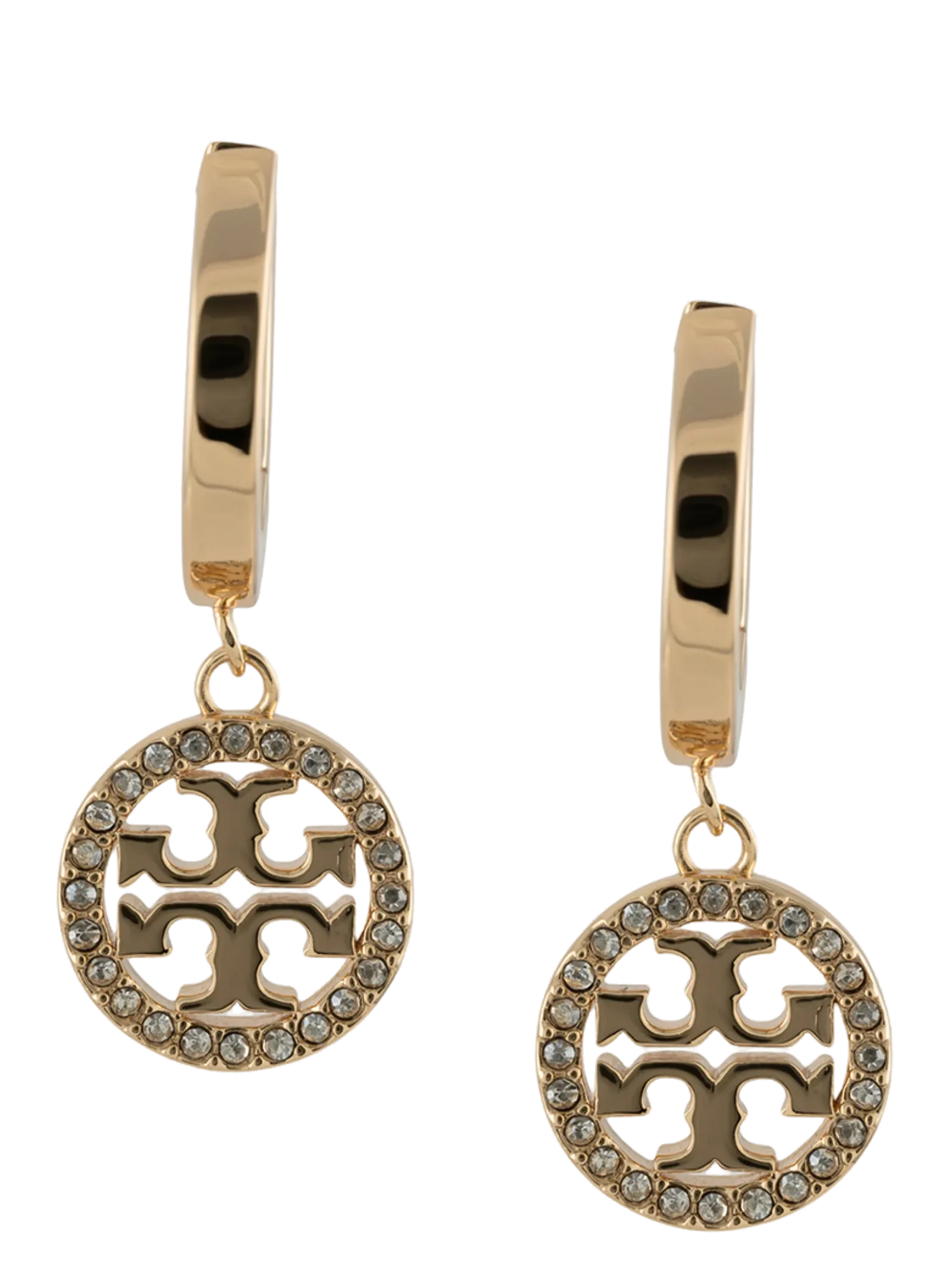 Tory Burch Miller Pavé Drop Earrings — Gold by Tory Burch