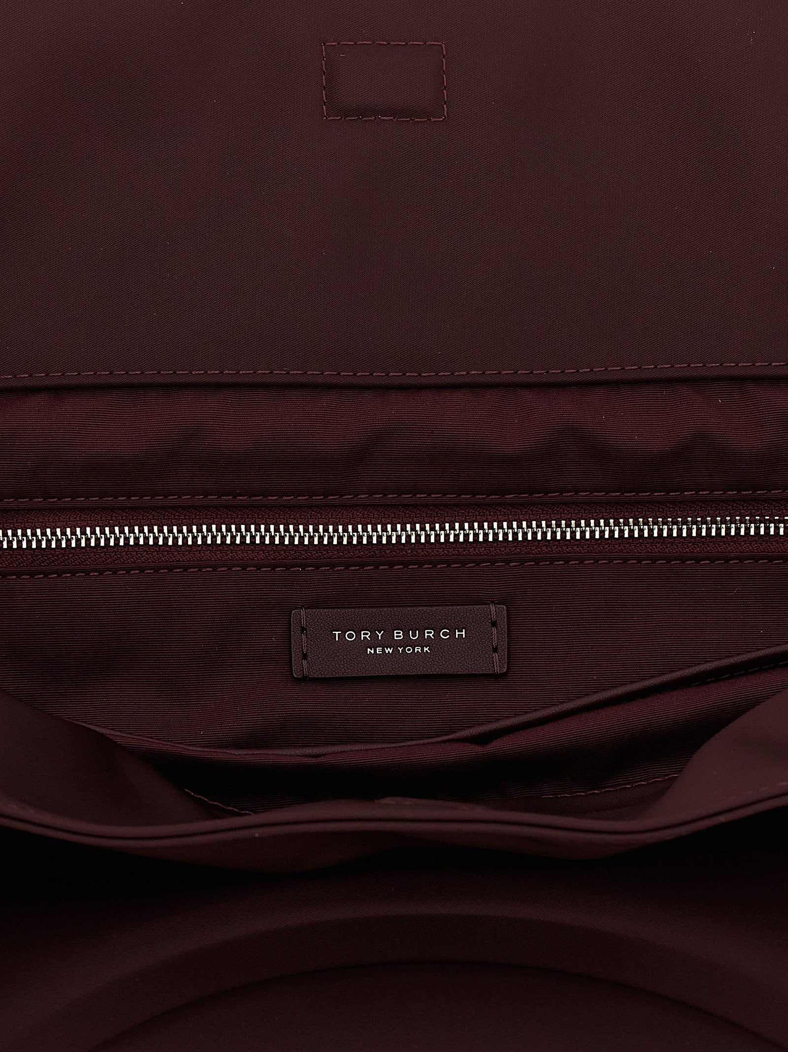 Tory Burch Ella Nylon Shoulder Bag — Burgundy, view 4
