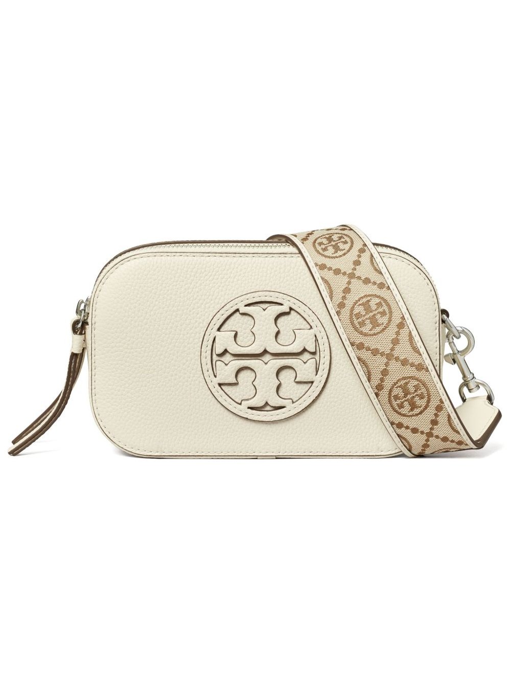 Tory Burch Miller Leather Crossbody Bag — Beige by Tory Burch
