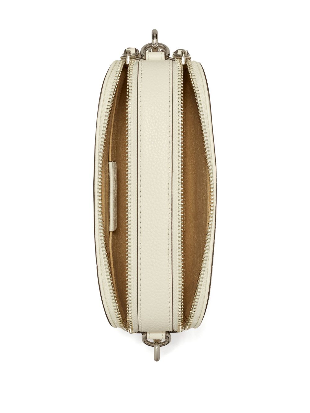 Tory Burch Miller Leather Crossbody Bag — Beige, view 2