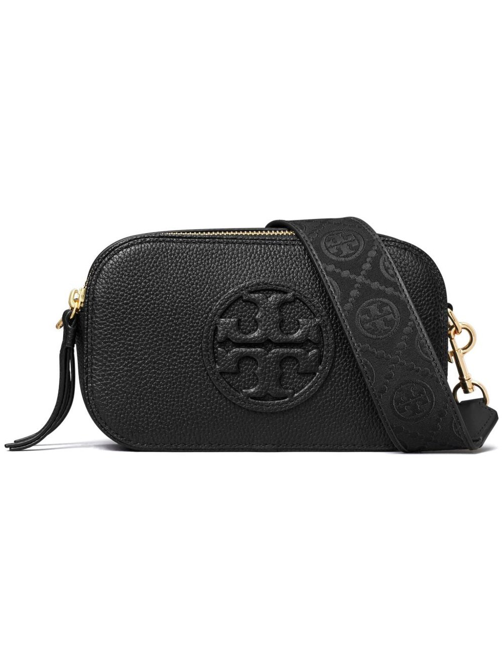 Tory Burch Miller Leather Crossbody Bag — Black by Tory Burch