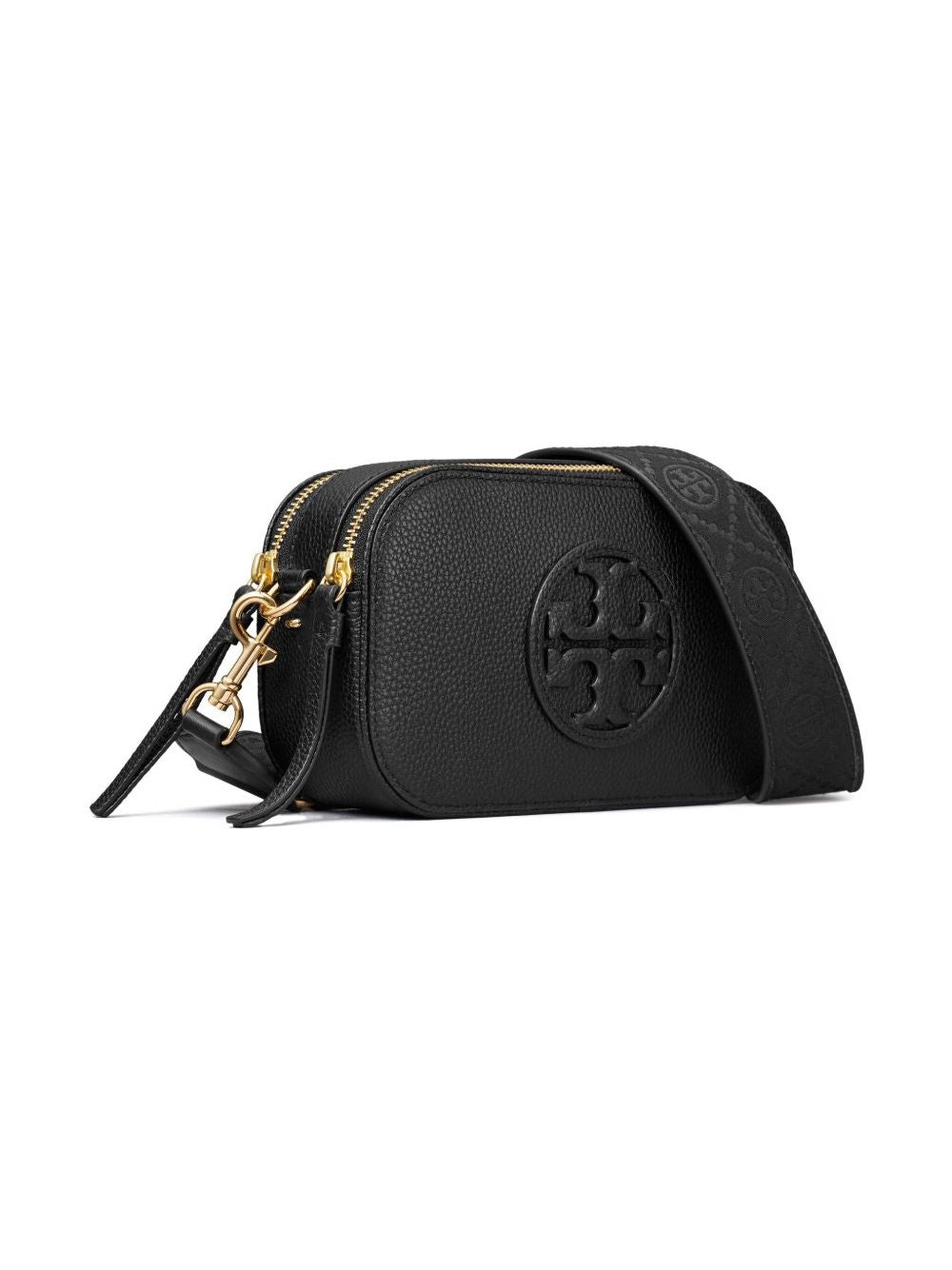 Tory Burch Miller Leather Crossbody Bag — Black, view 2