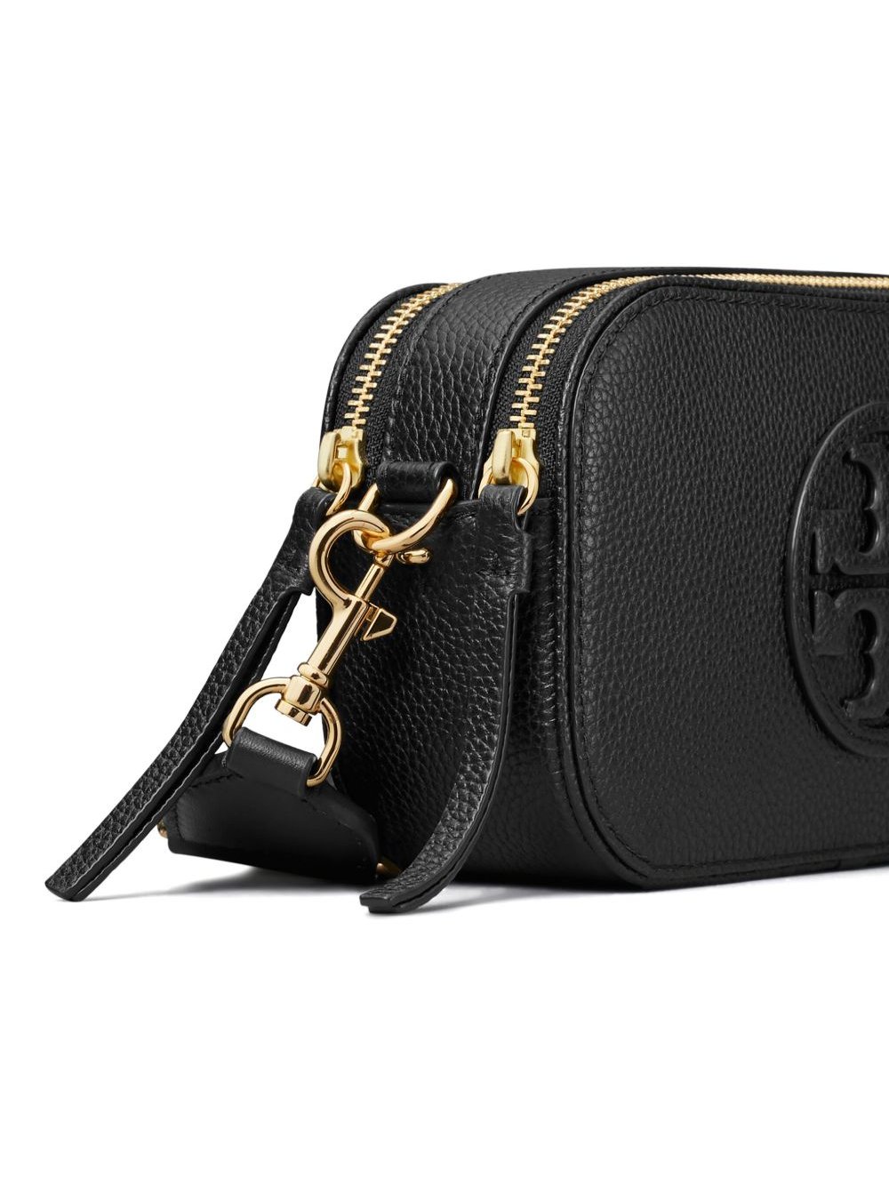 Tory Burch Miller Leather Crossbody Bag — Black, view 4