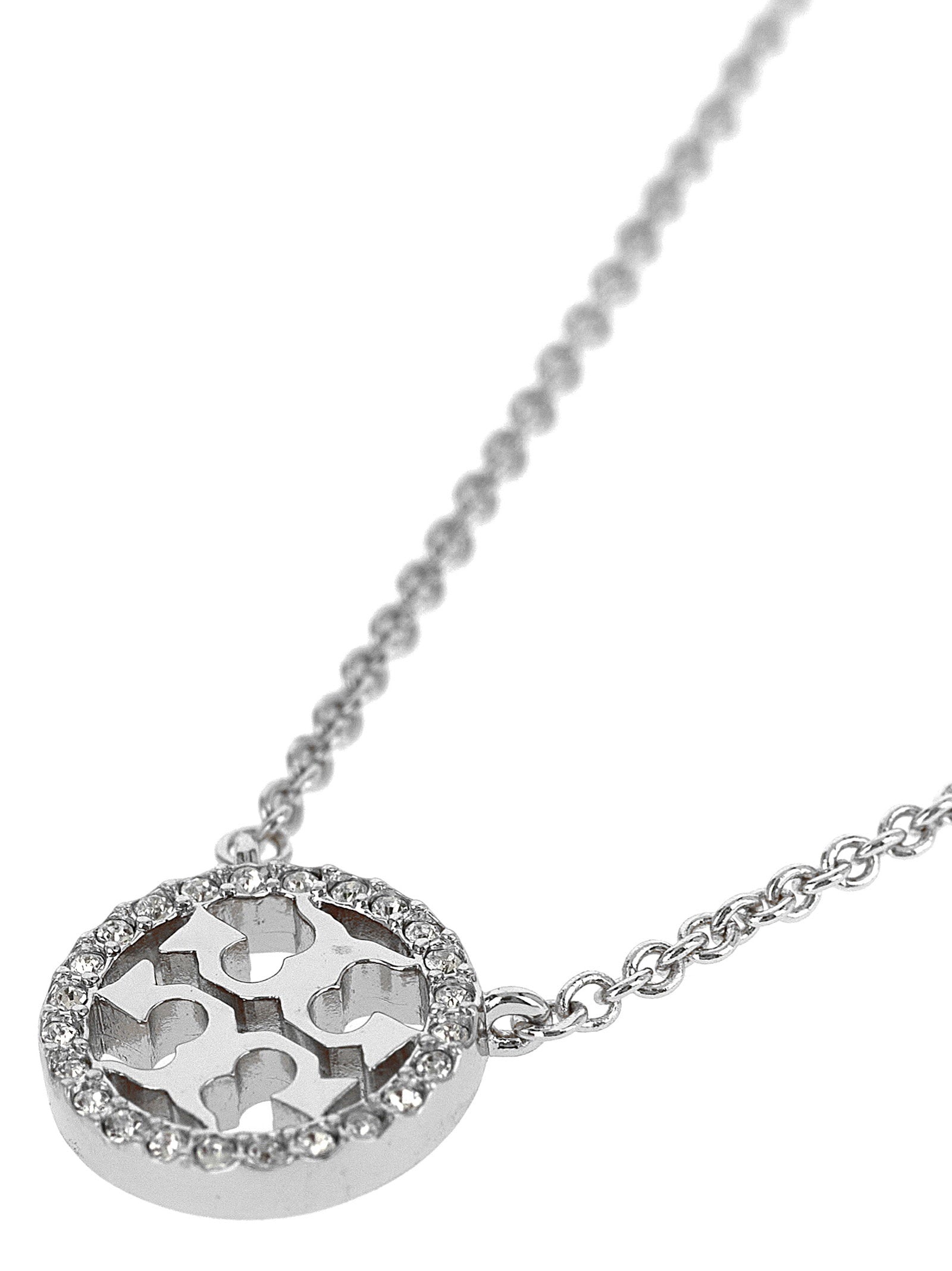 Tory Burch Miller Necklace — Silver, view 3