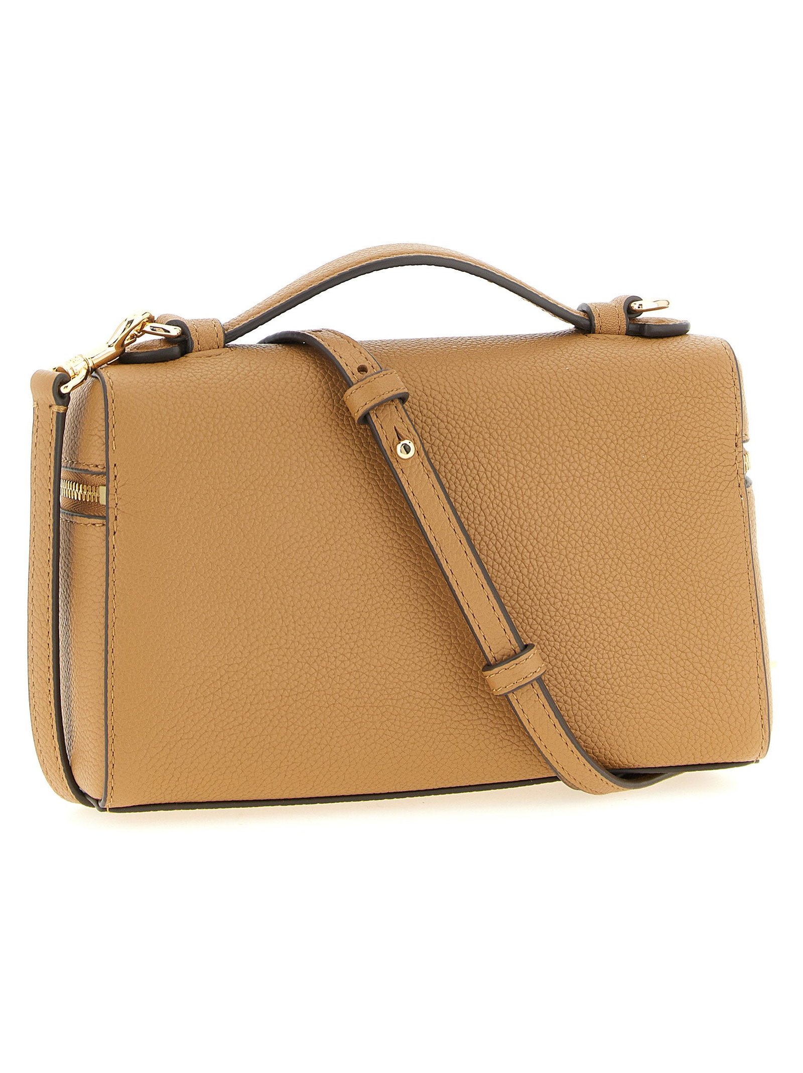 Tory Burch Romy Leather Top Handle Bag — Tan, view 2