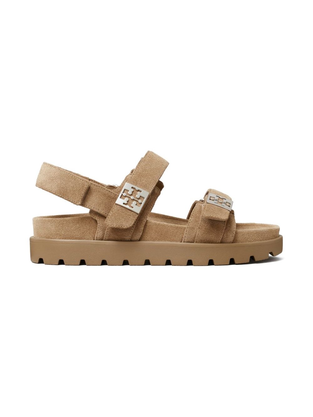 Tory Burch Suede Platform Sandals — Beige by Tory Burch