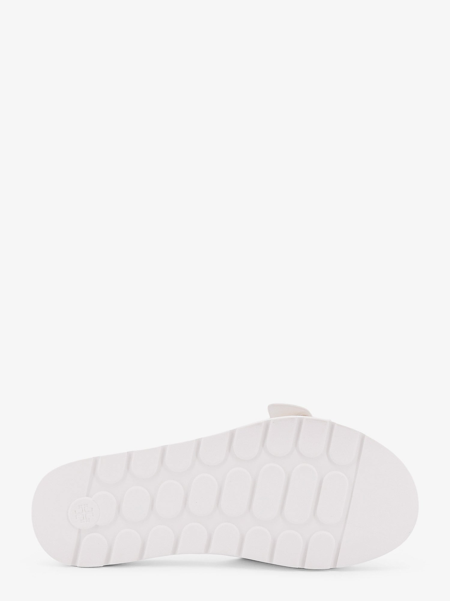 Tory Burch Patent Leather Adjustable Buckle Slide Sandal — White, view 4