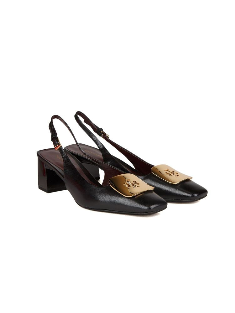 Tory Burch Georgia Slingback Heel — Black, view 3