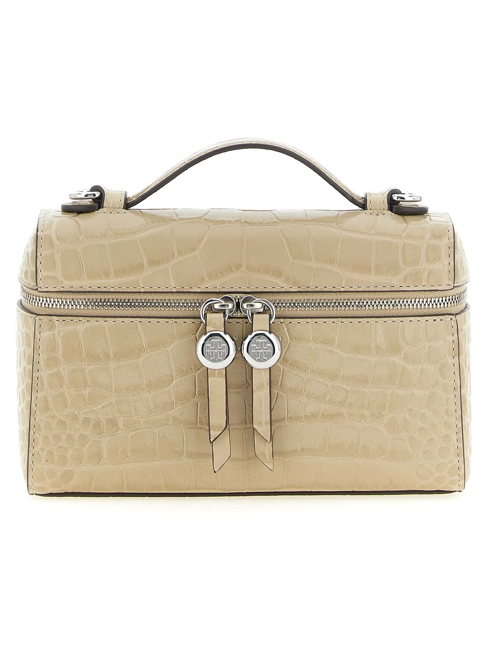 Tory Burch Romy Slim Top Handle Bag — Beige by Tory Burch