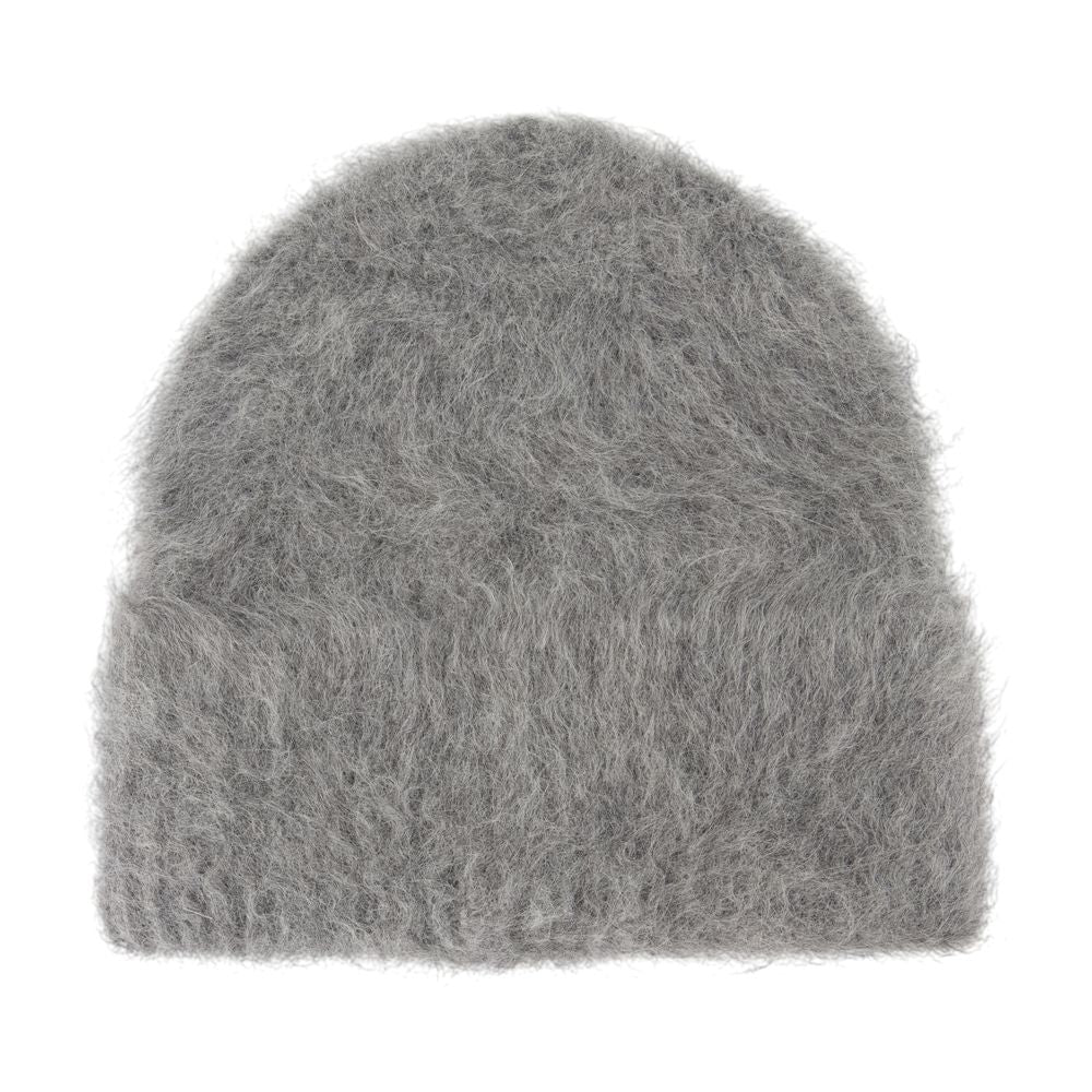 Toteme 244-WSH1524-YA0106-074 Alpaca Wool Beanie — Grey, view 2
