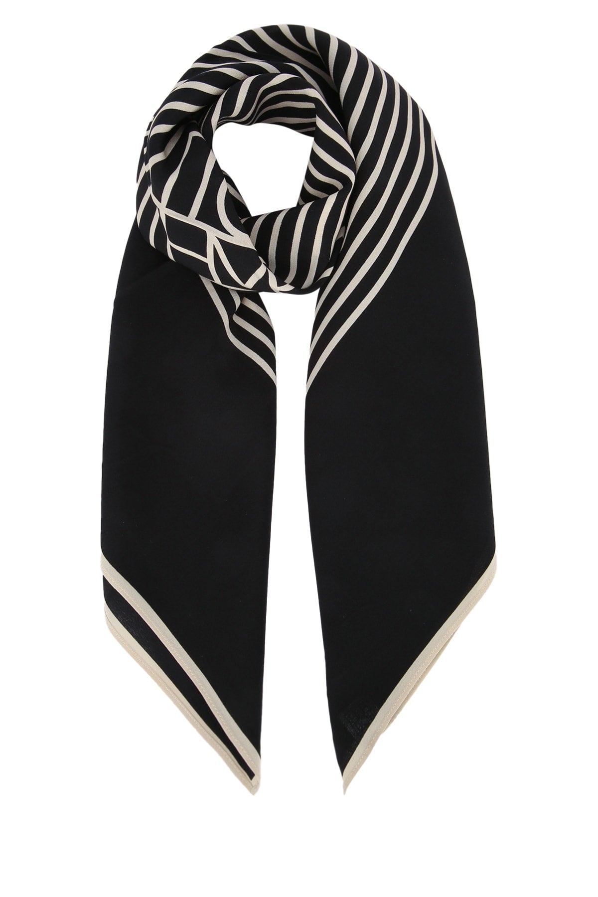 Toteme Monogram Scarf — Black by Toteme