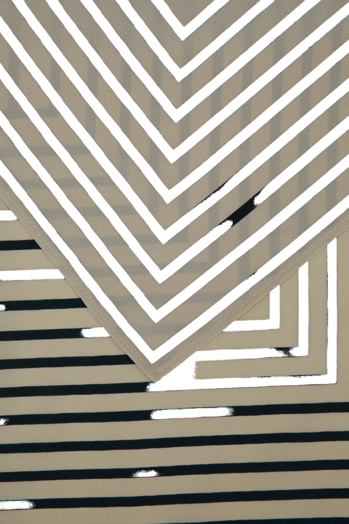 Toteme Monogram Scarf — Cream, view 2