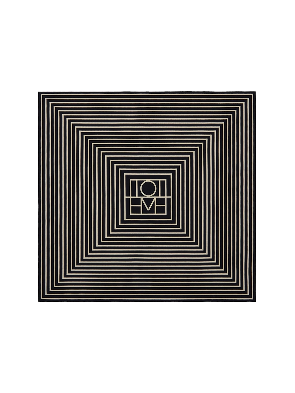 Toteme Silk Square Scarf — Black by Toteme