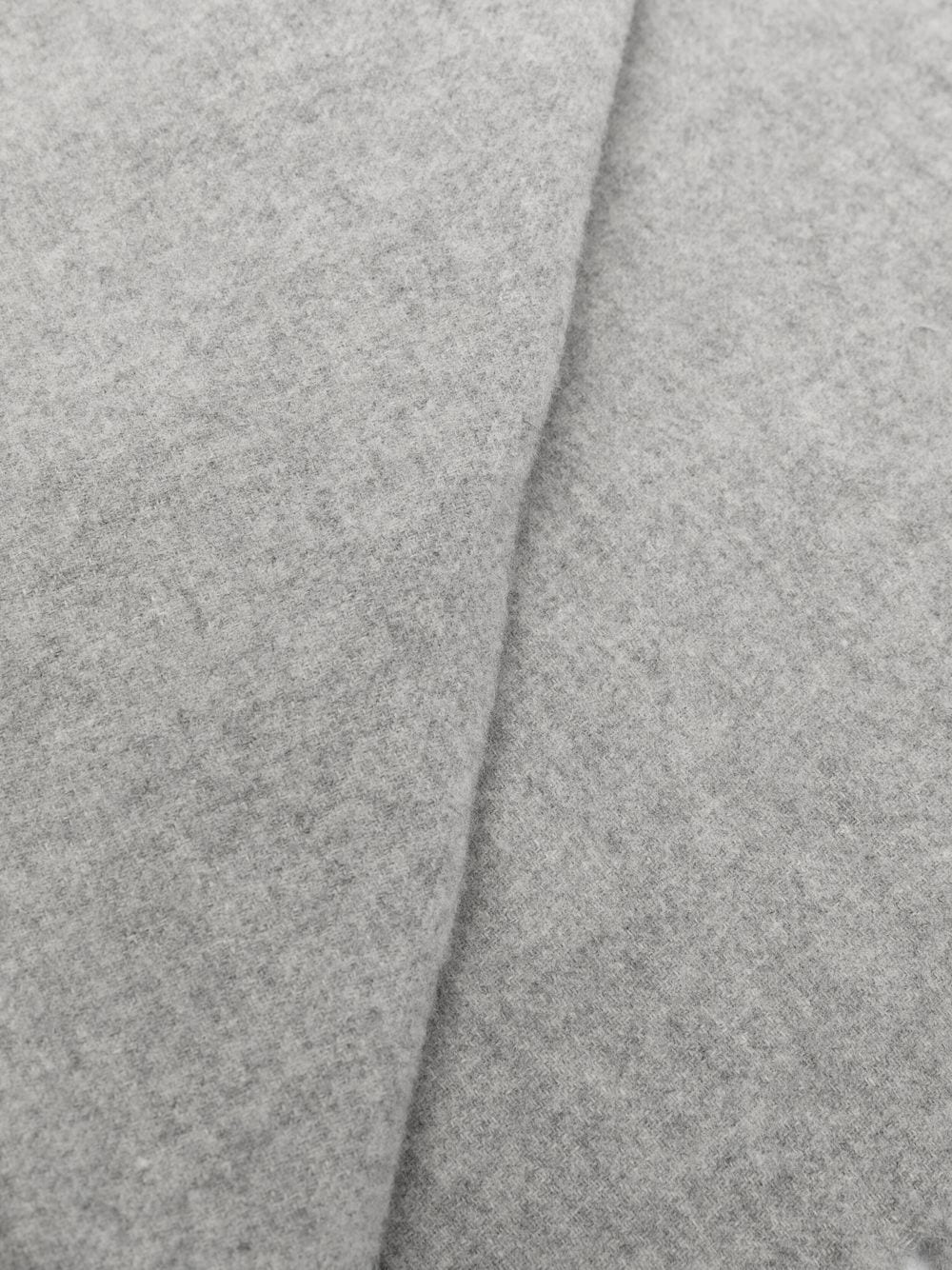 Toteme Virgin Wool Fringe-Edge Scarf — Gray, view 2