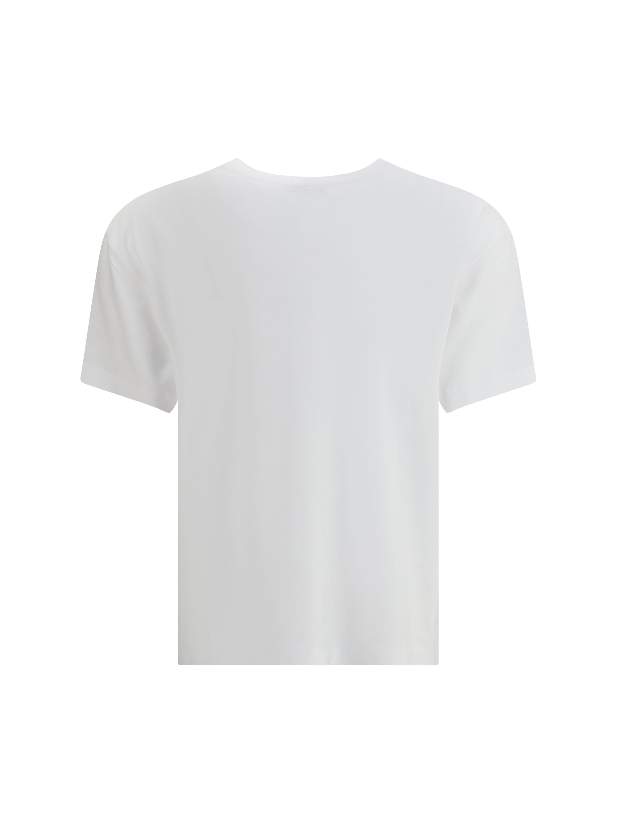 Toteme Lyocell Crewneck T-Shirt — White, view 3