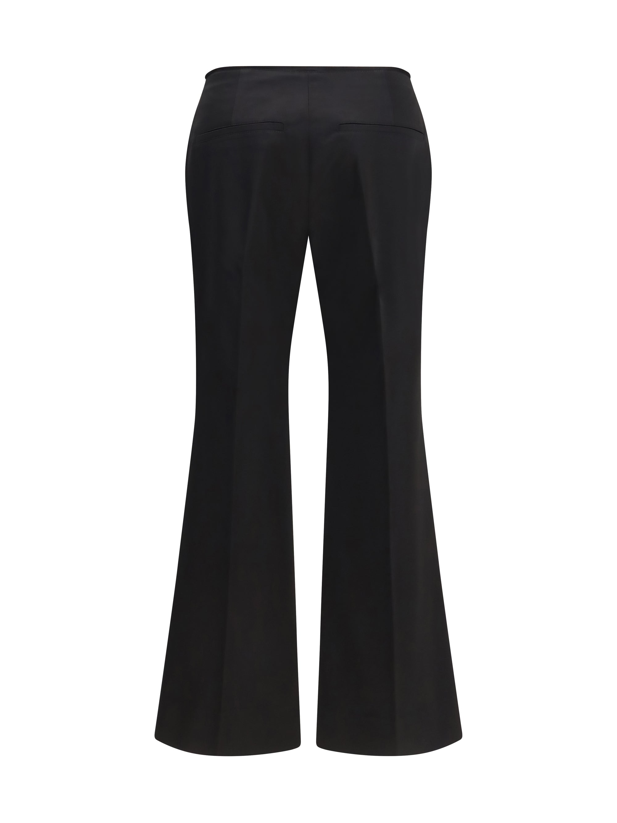 Toteme Kick Flare Trousers — Black, view 3