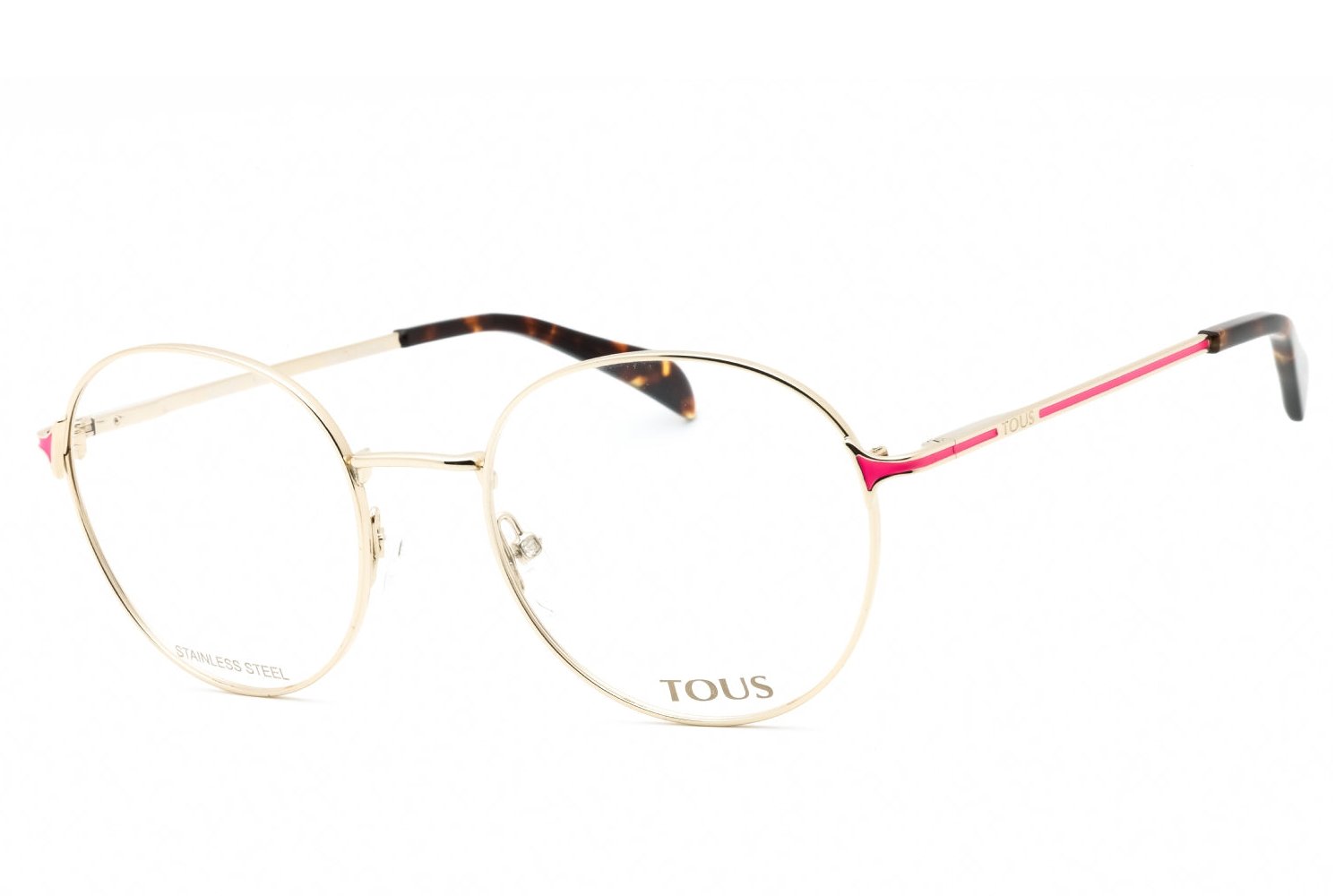 Tous VTO448 Round Metal Eyeglasses — Gold by Tous