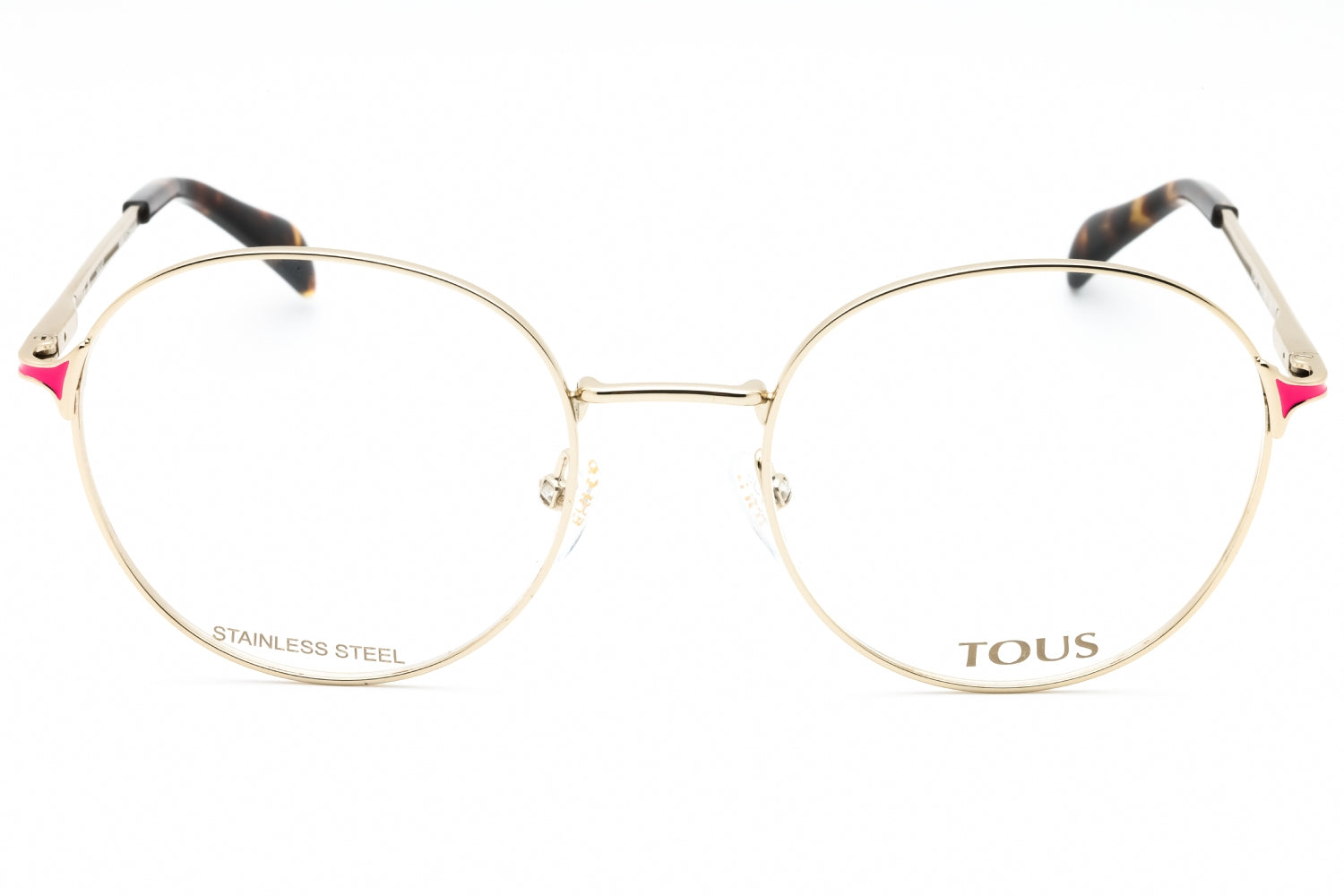 Tous VTO448 Round Metal Eyeglasses — Gold, view 2