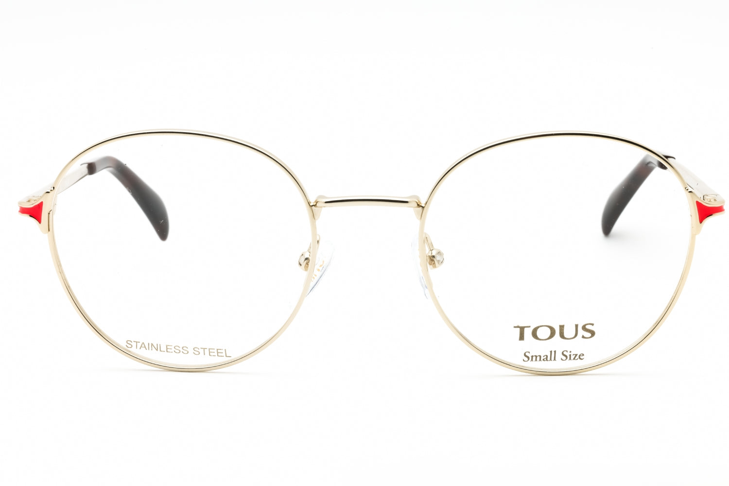 Tous VTO448L Round Metal Frame Eyeglasses — Rose Gold, view 2