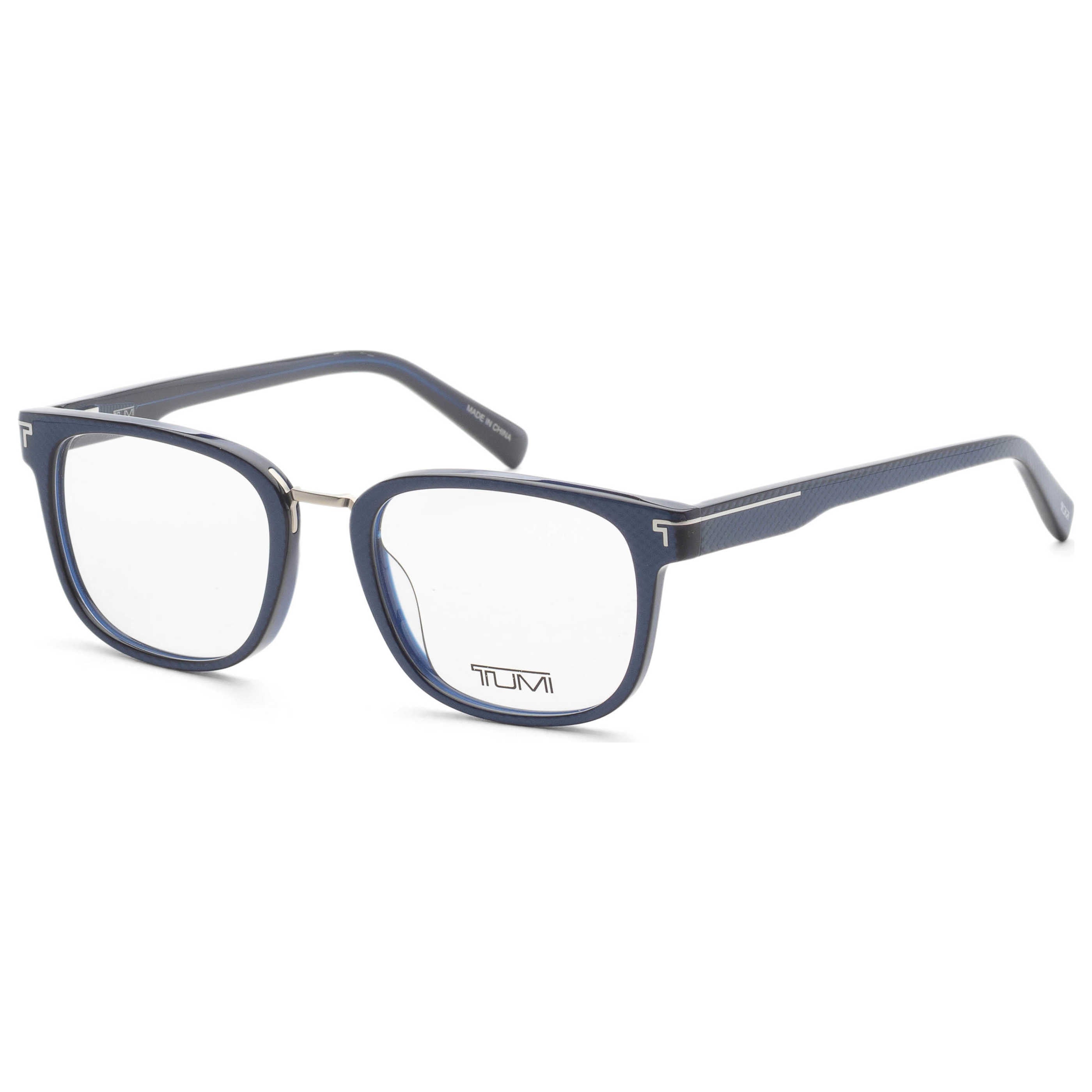 Tumi VTU0135003LW Square Acetate Frame Eyeglasses — Navy by Tumi