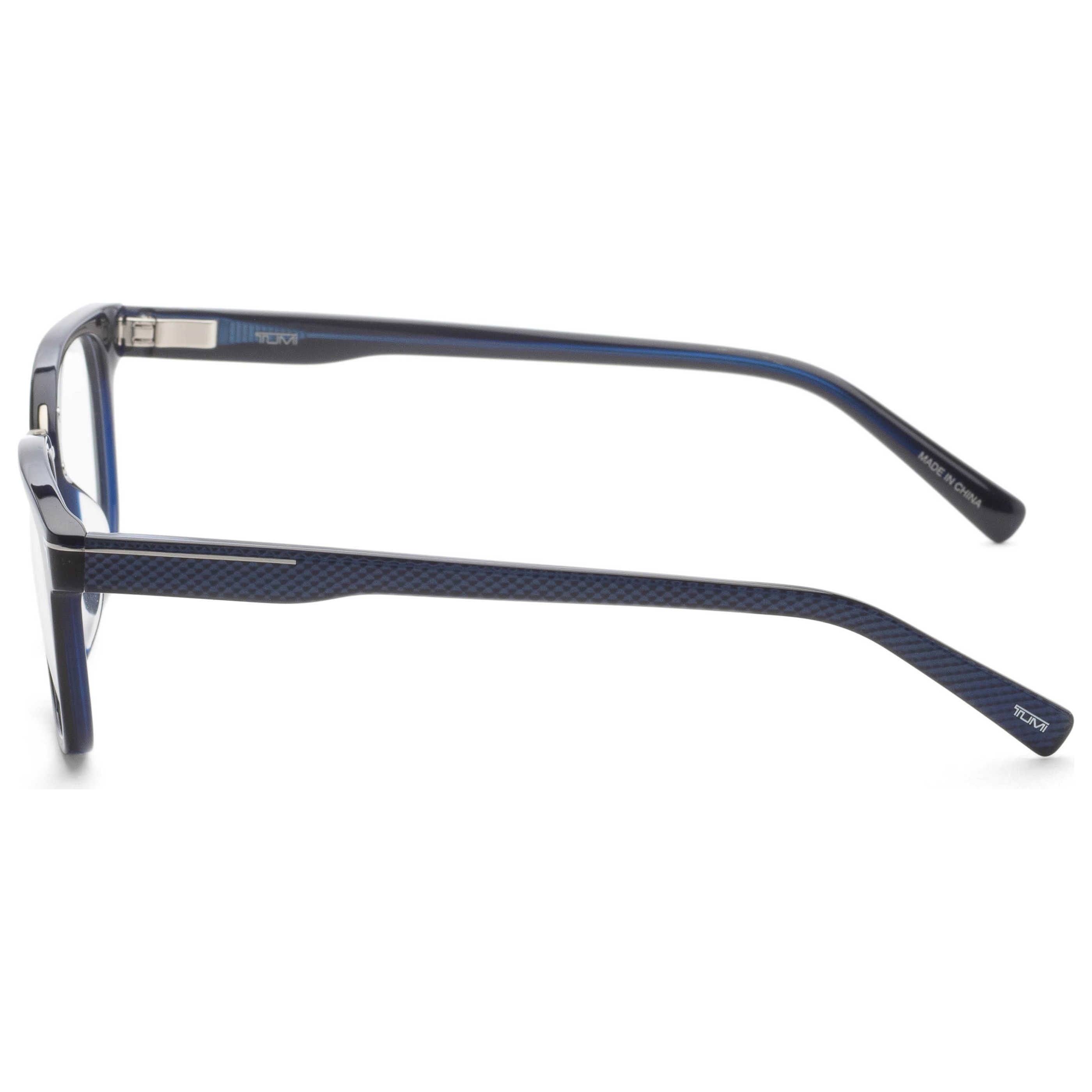Tumi VTU0135003LW Square Acetate Frame Eyeglasses — Navy, view 2