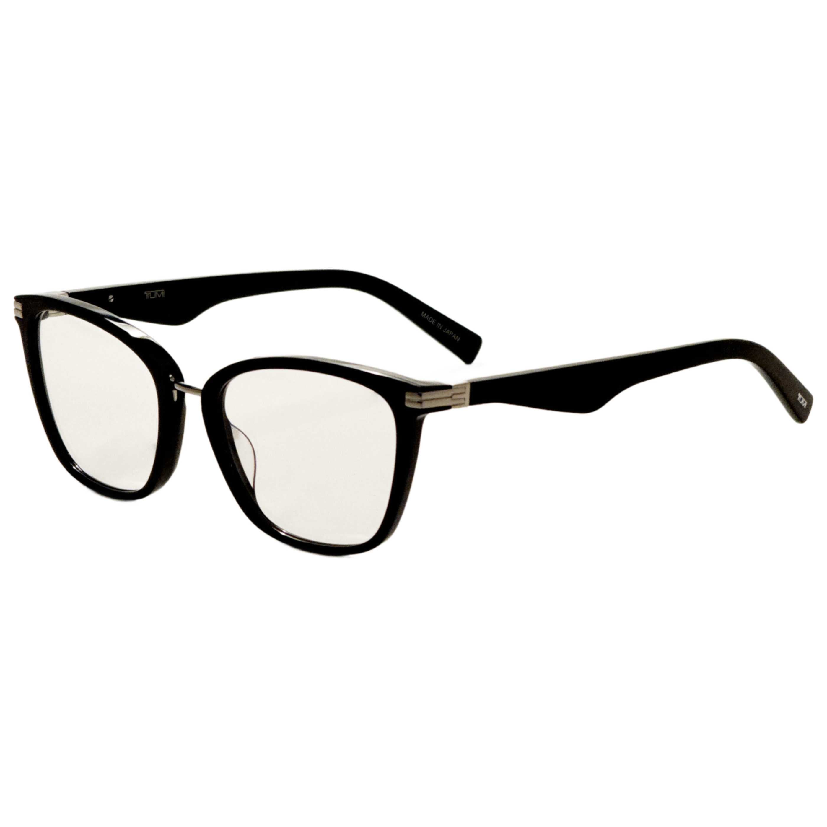 Tumi VTU016530700 Square-Frame Eyeglasses — Black by Tumi