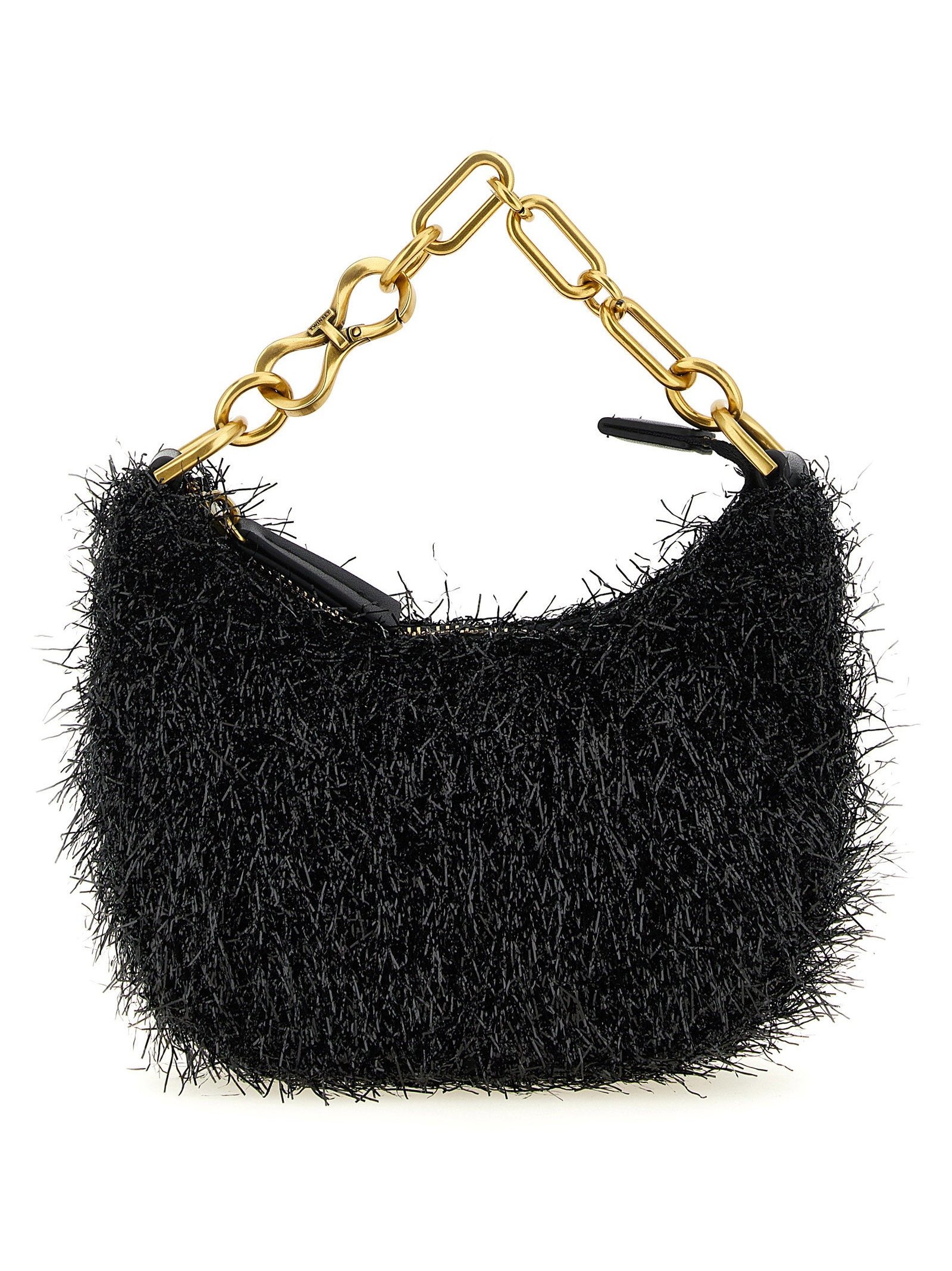 Twin Set Textured Lurex Mini Bag — Black by Twin-Set