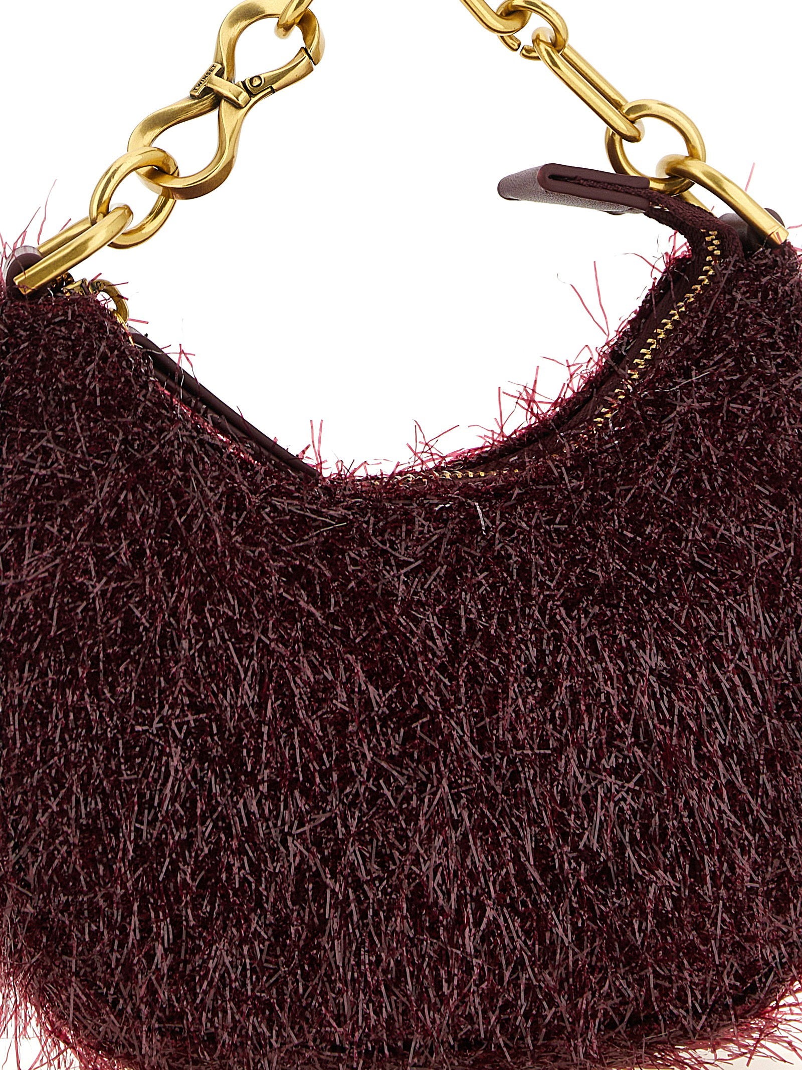 Twin Set Mini Bag — Burgundy, view 3