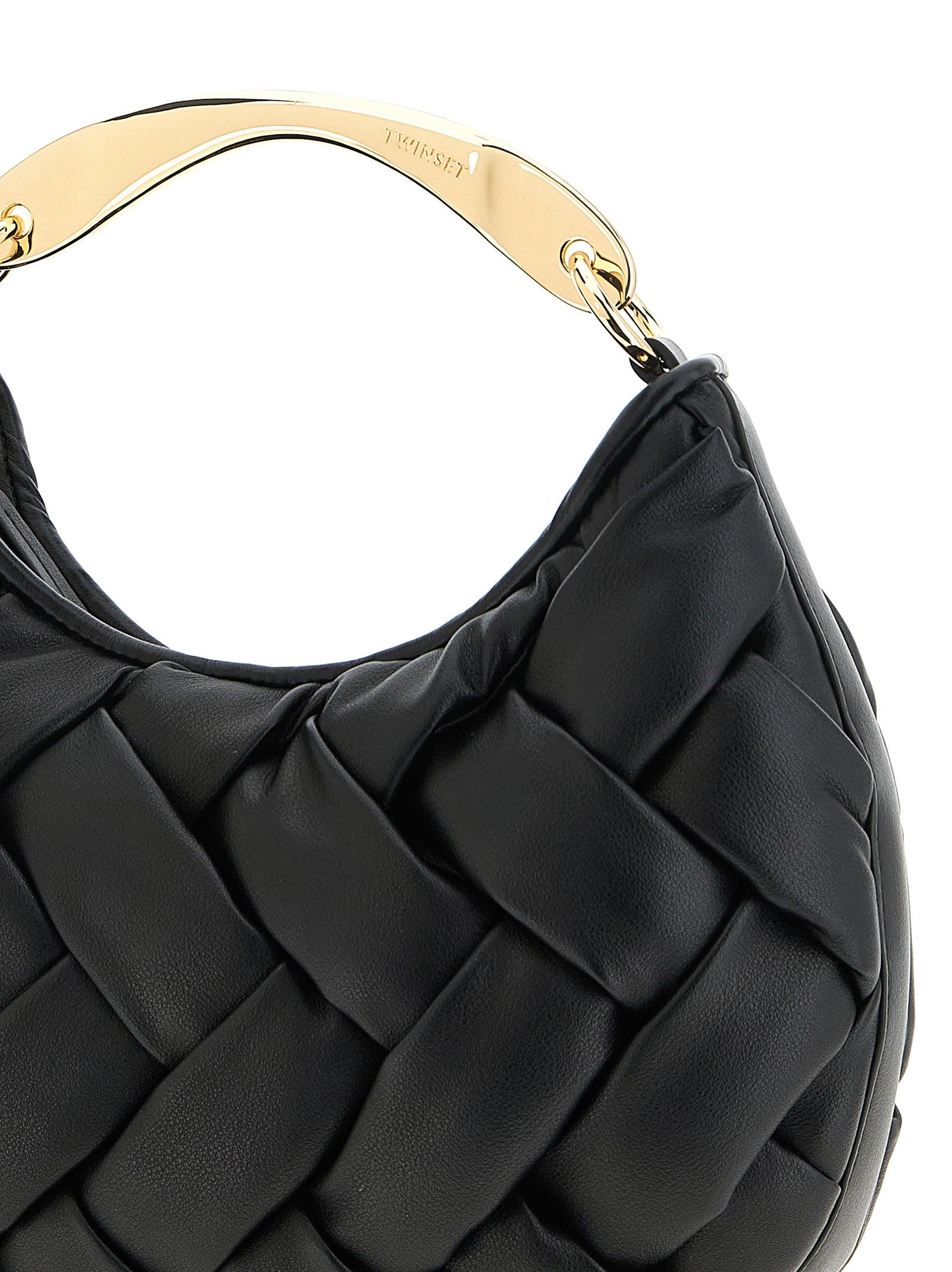 Twin Set Weaved Handbag, view 3