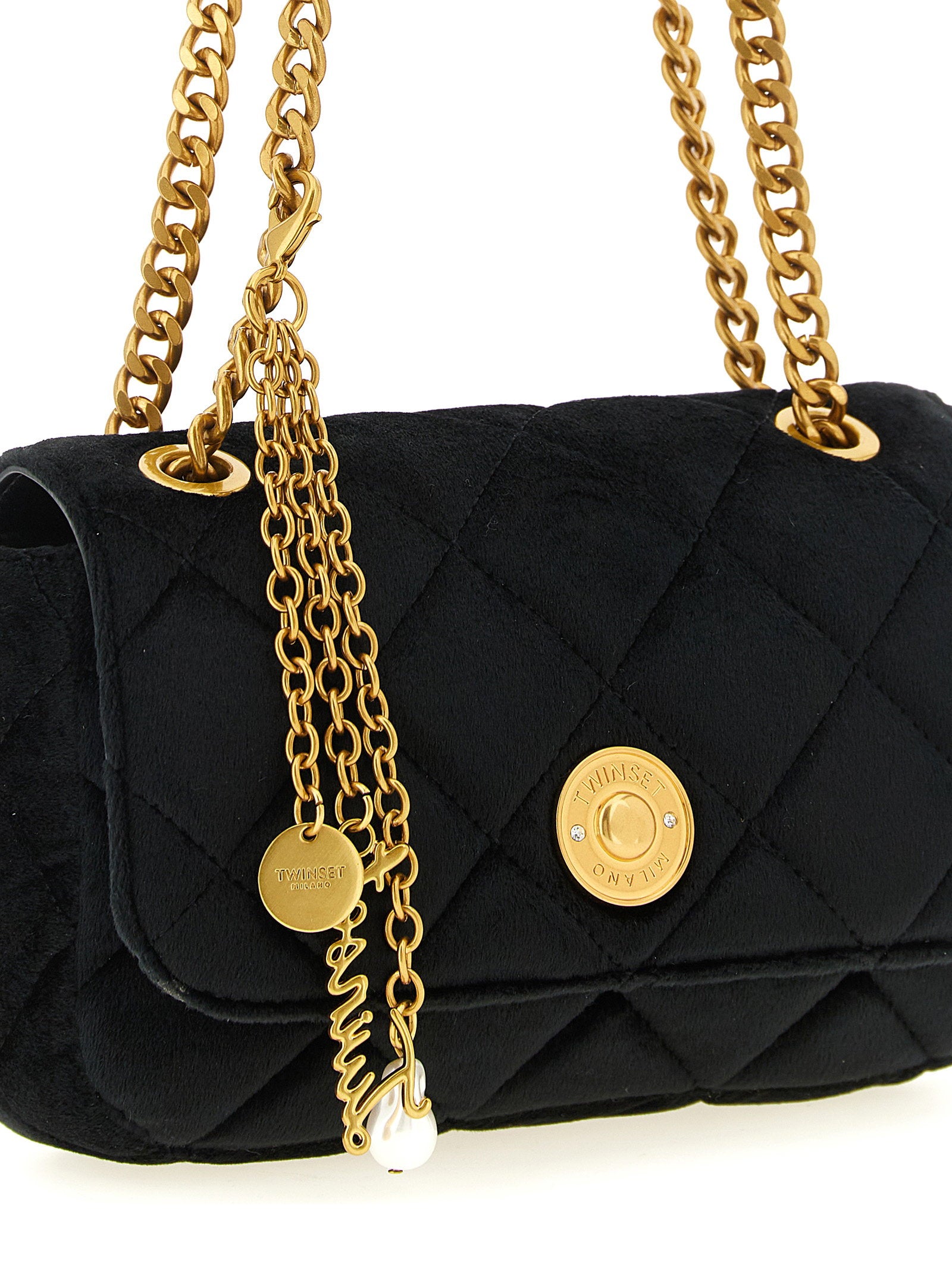 Twin Set Milano Shoulder Bag — Black, view 3