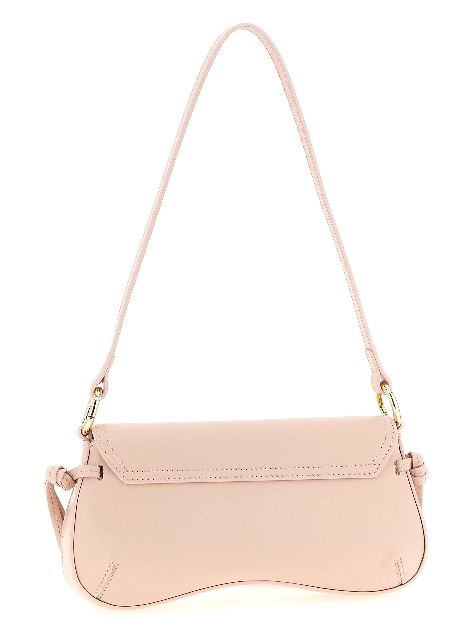 Twin Set Full Grain Nappa Calf Leather Shoulder Bag — blush, view 2