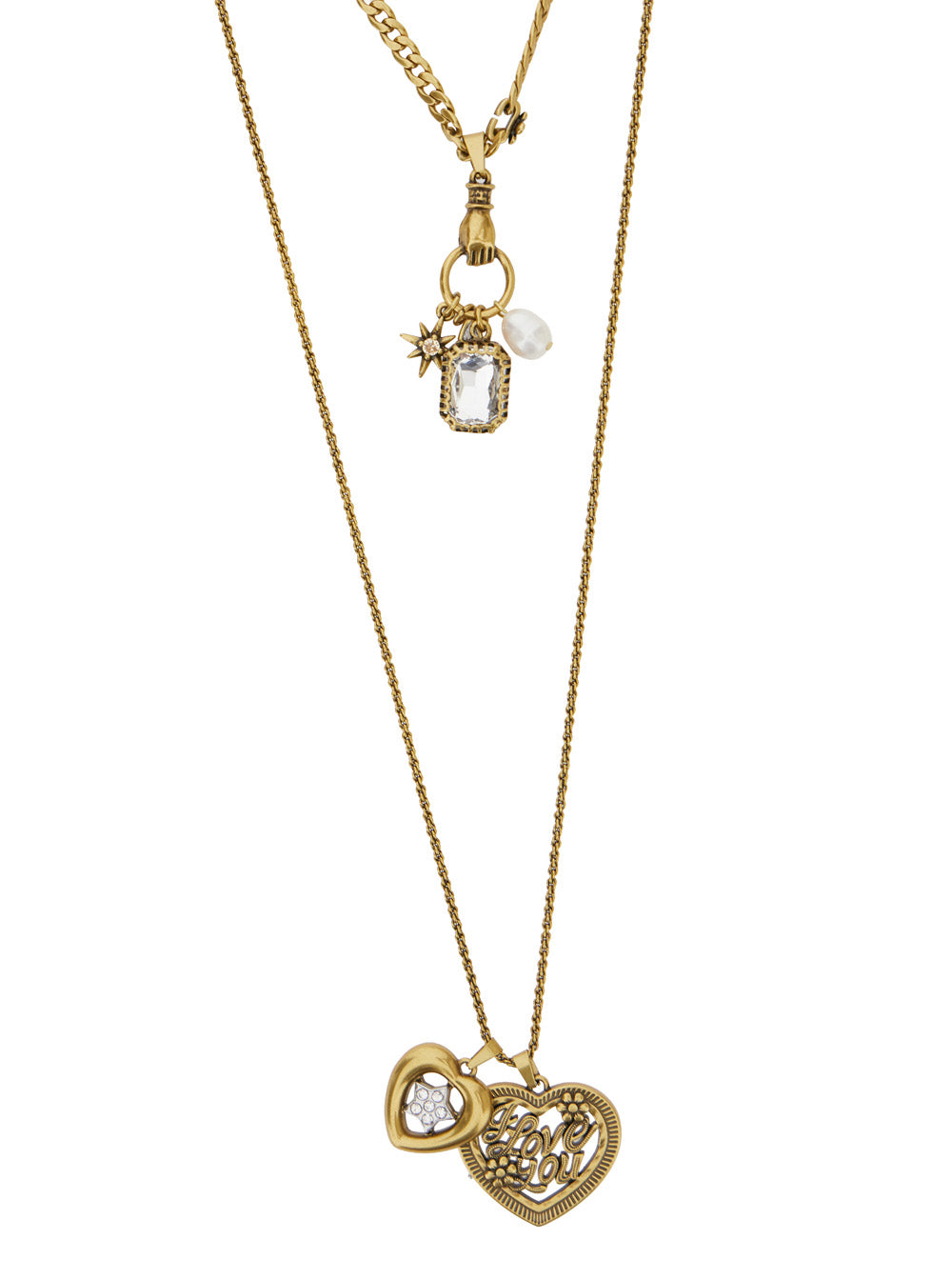 Twinset Natural Necklace — Gold, view 2