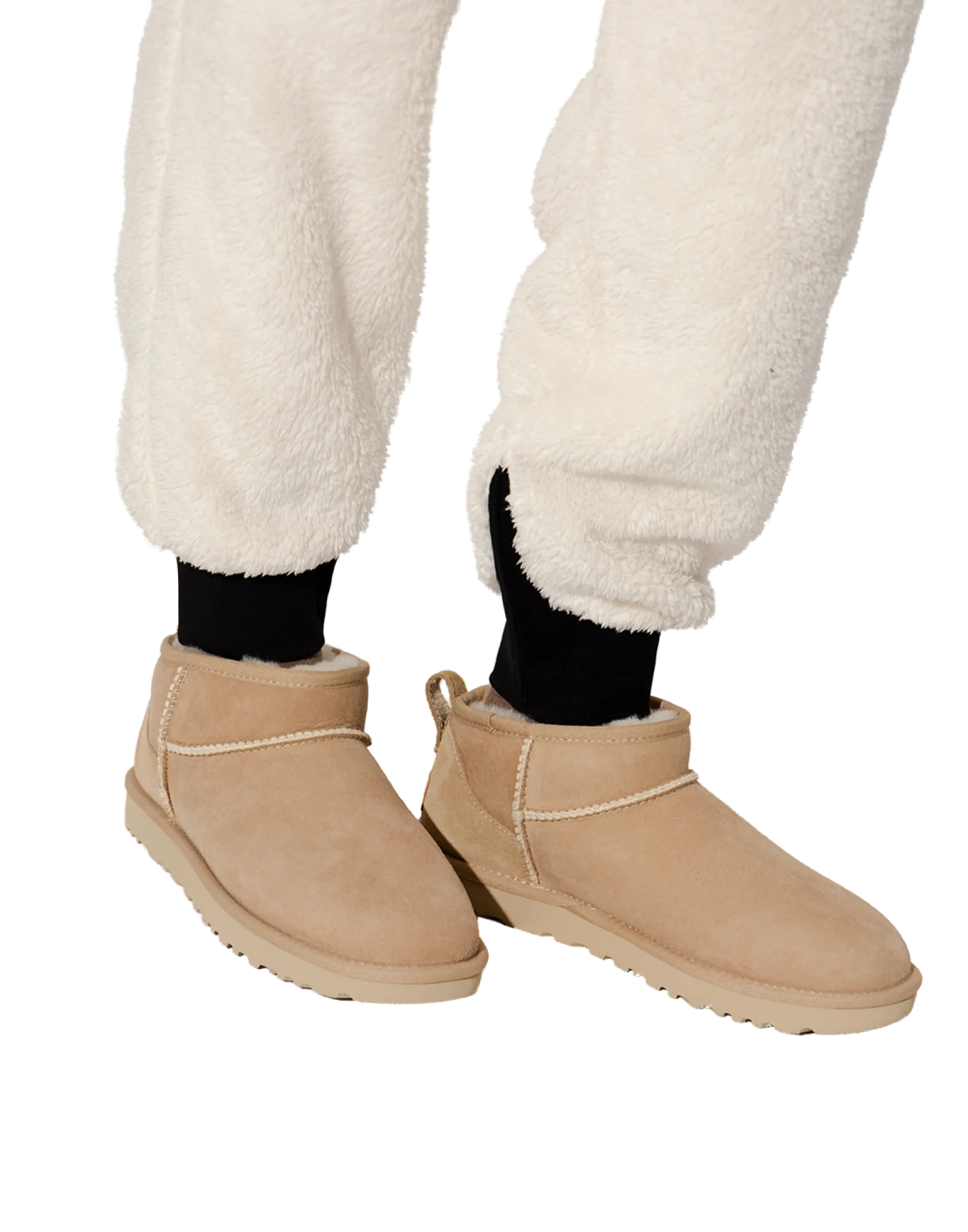 Ugg Australia Suede Slippers — Beige, view 5