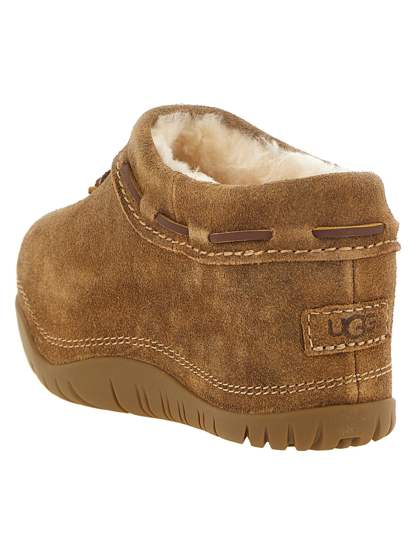 UGG Suede Platform Flat — Chestnut, view 3