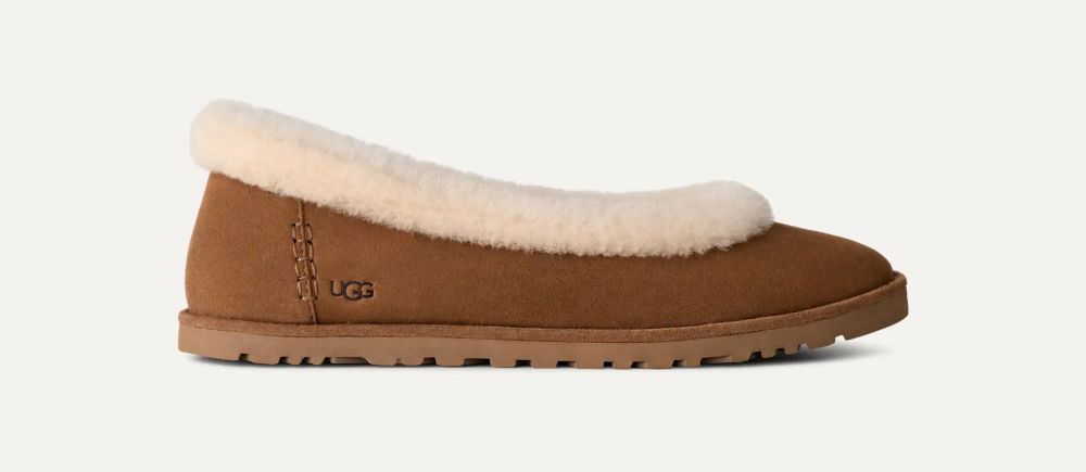 UGG Fleece-Lined Slipper — Chestnut by UGG