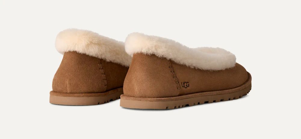 UGG Fleece-Lined Slipper — Chestnut, view 4