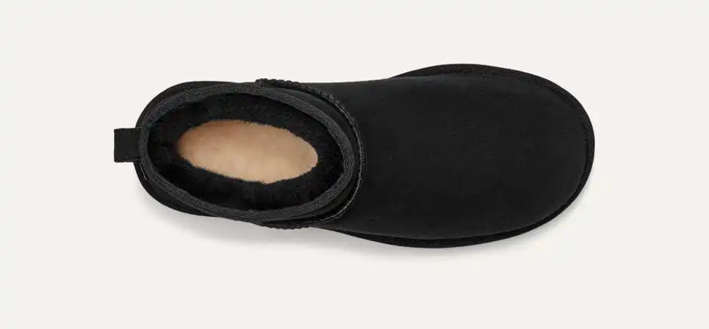 UGG Suede Mini Boots Slippers — Black, view 5