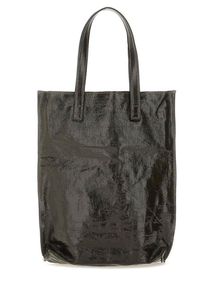 Uma Wang Linen-Blend Tote Bag — Brown, view 2