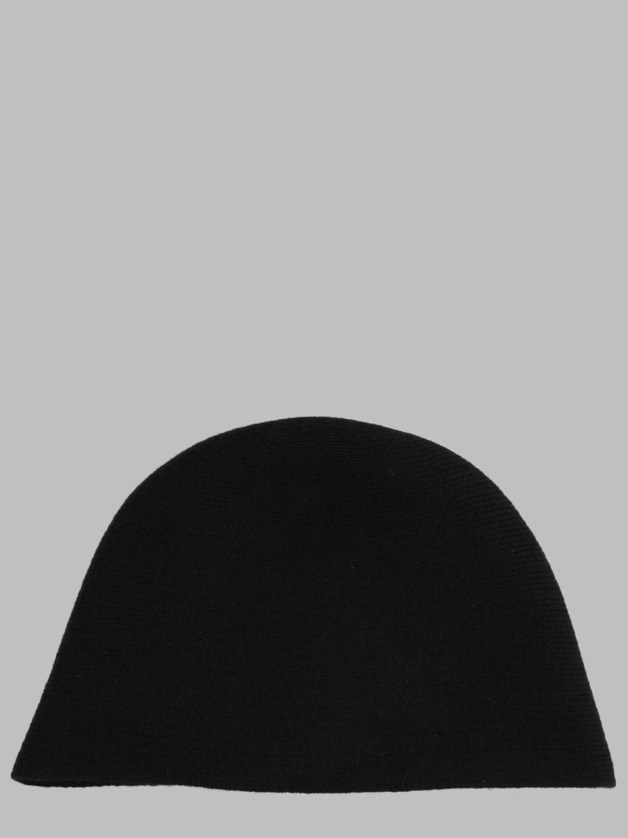Uma Wang UK0052_UW900 Ribbed Cashmere Beanie — Black by Uma Wang