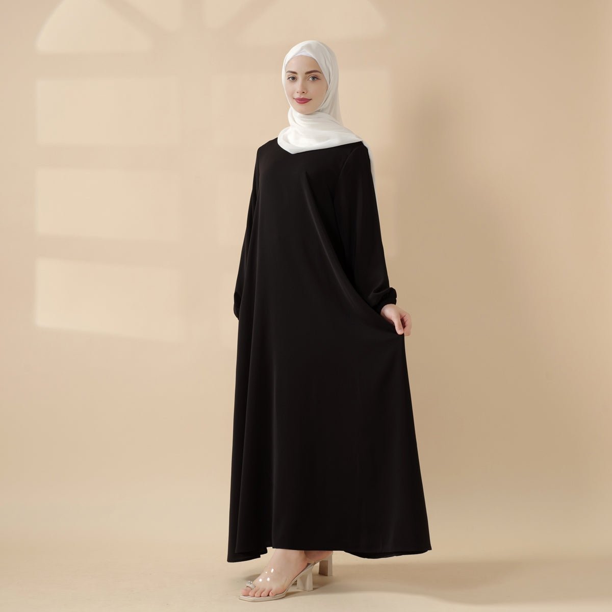 Essential Premium Versatile Pockets Umbrella Cut Abaya (MA113) by Mariam's Collection