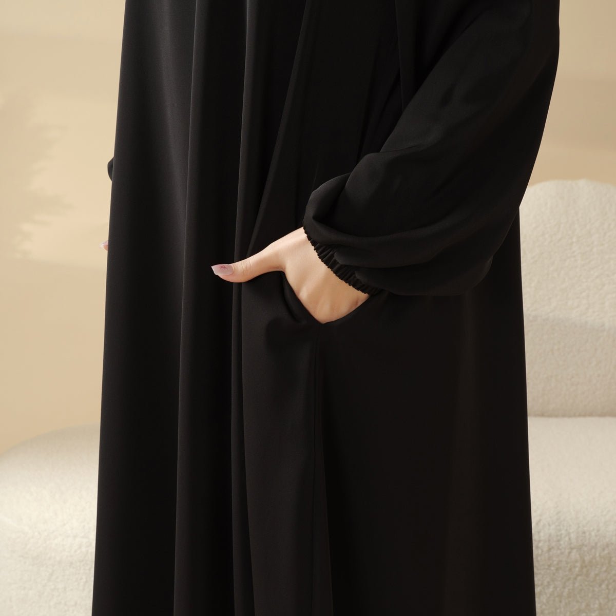 Essential Premium Versatile Pockets Umbrella Cut Abaya (MA113), view 2