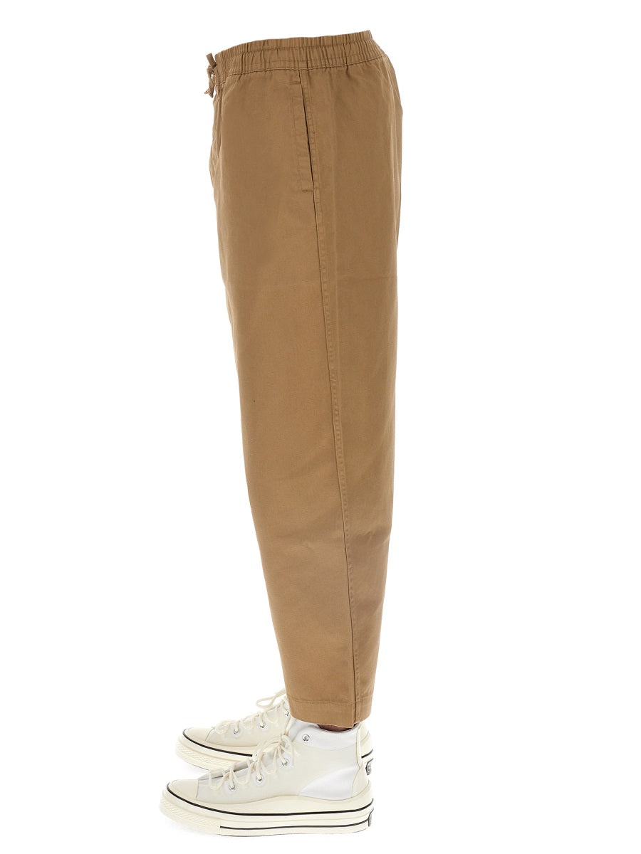 Umbro Elastic Waistband Cotton Trousers — Beige, view 2