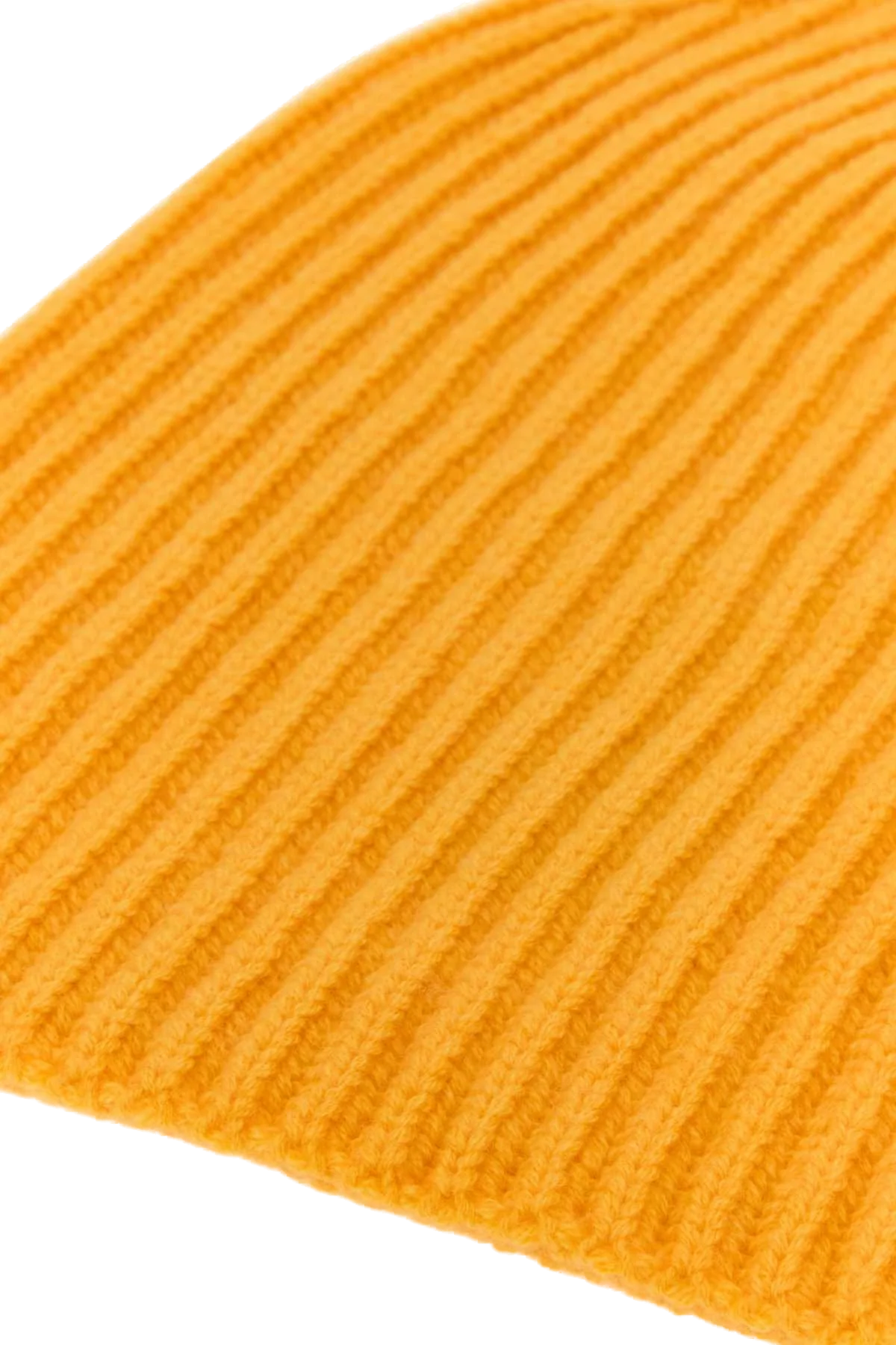 Umit Benan FW26U002019030204 Cashmere Ribbed Beanie — Yellow, view 3