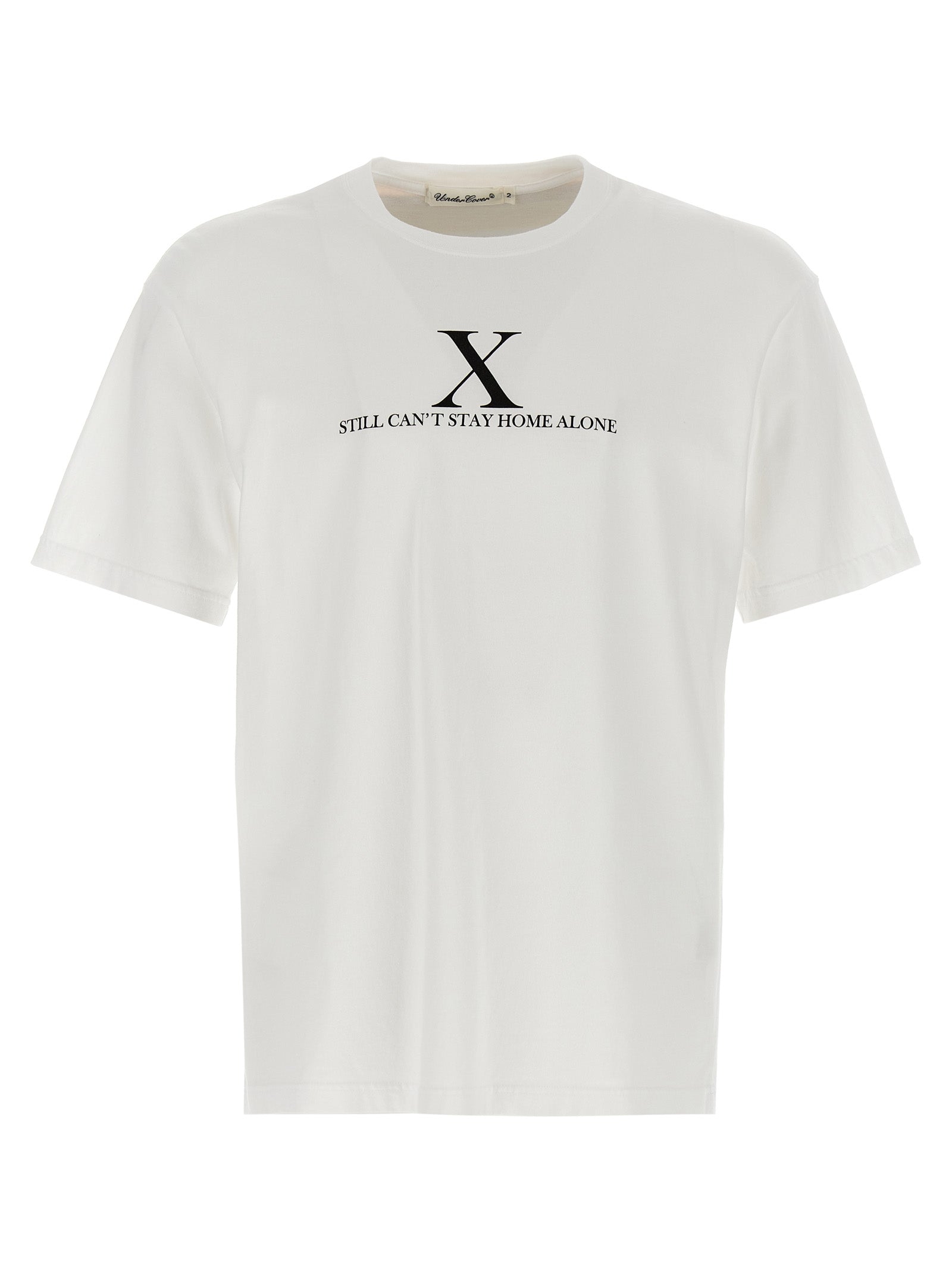 Undercover Logo-Text Graphic Cotton T-Shirt — White by Undercover