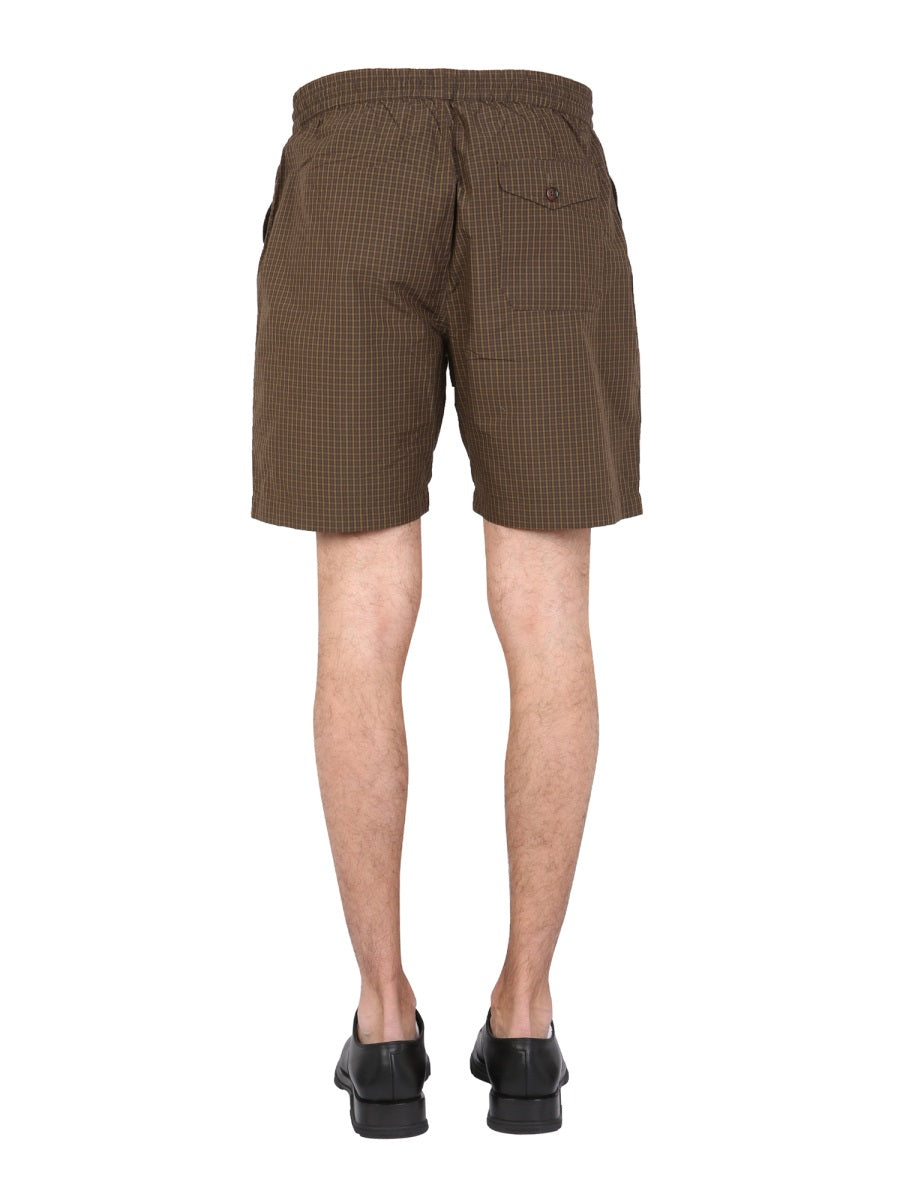 Universal Works Bermuda Shorts — Brown, view 4