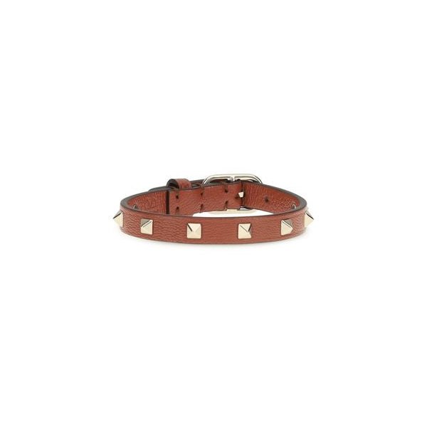 Valentino Garavani Rockstud Belt — Brown by Valentino Garavani