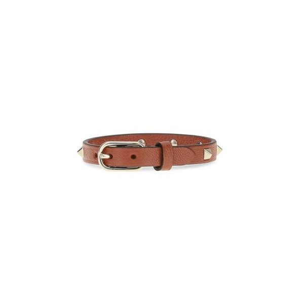 Valentino Garavani Rockstud Belt — Brown, view 2