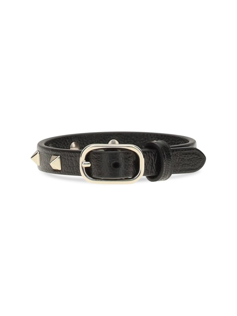 Valentino Garavani Rockstud Bracelet — Black, view 2
