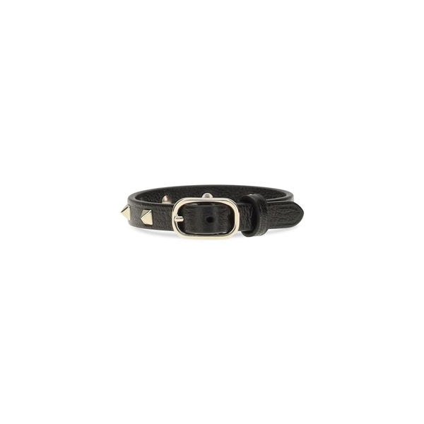 Valentino Garavani Rockstud Bracelet — Black, view 2